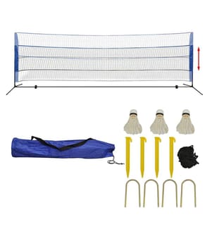 Badmintonnetz-Set mit Federbällen 500 x 155 cm