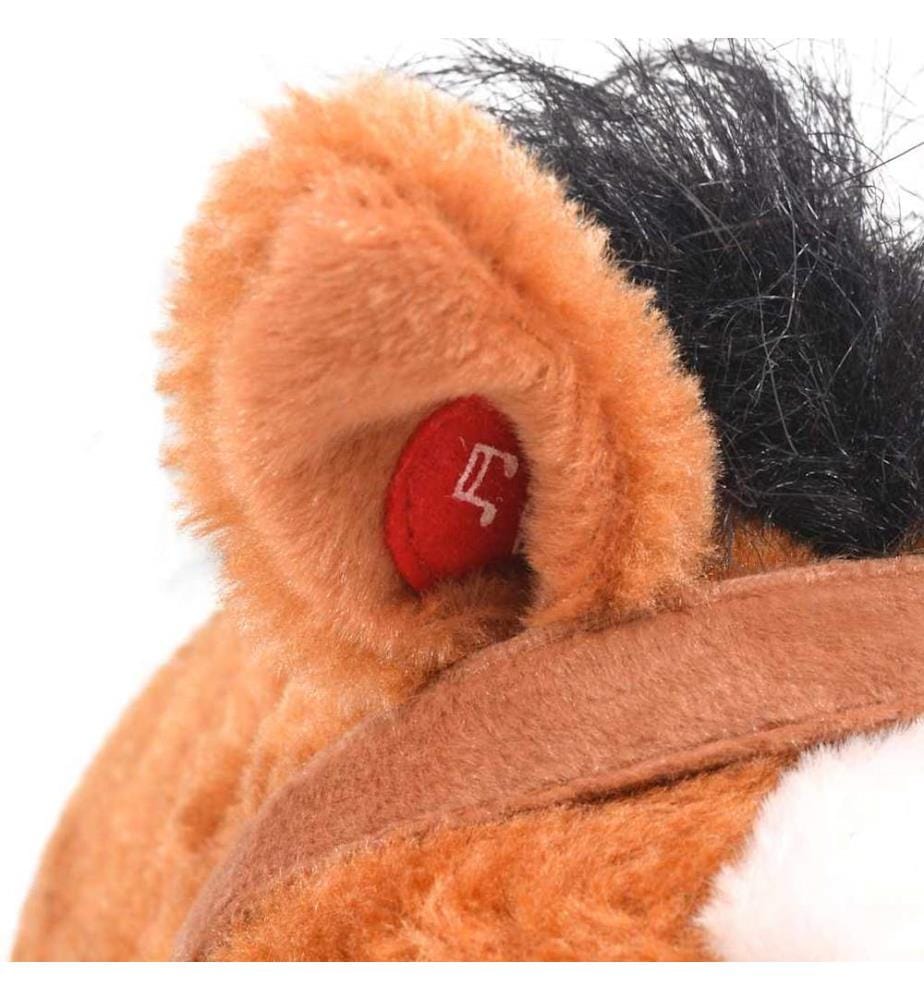 Plüschtier Pferd Stehend Plüsch Braun