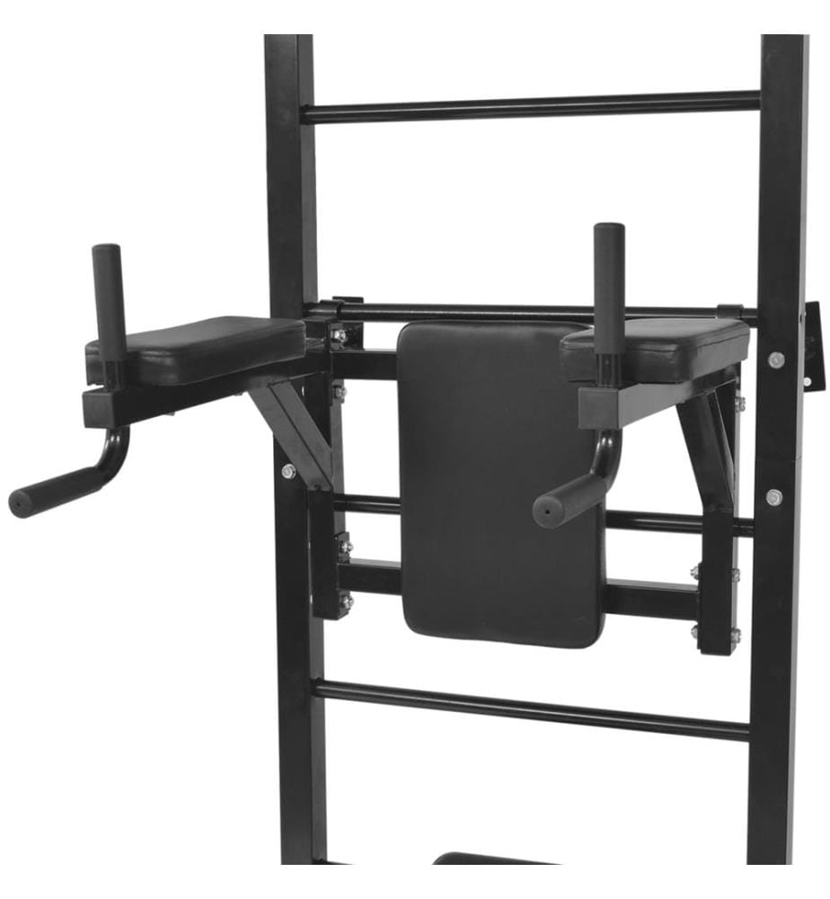 Tour de musculation murale multifonctions noire