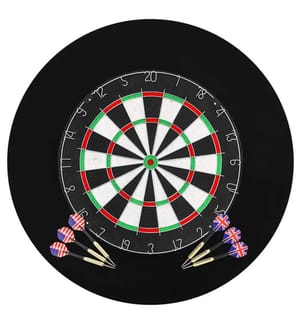 Professionelles Dartboard Sisal mit 6 Darts und Surround