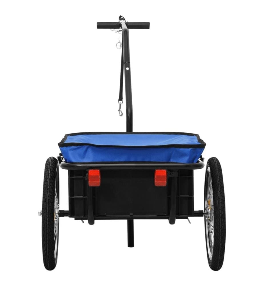 Fahrradanhänger und Handwagen 155x60x83 cm Stahl Blau