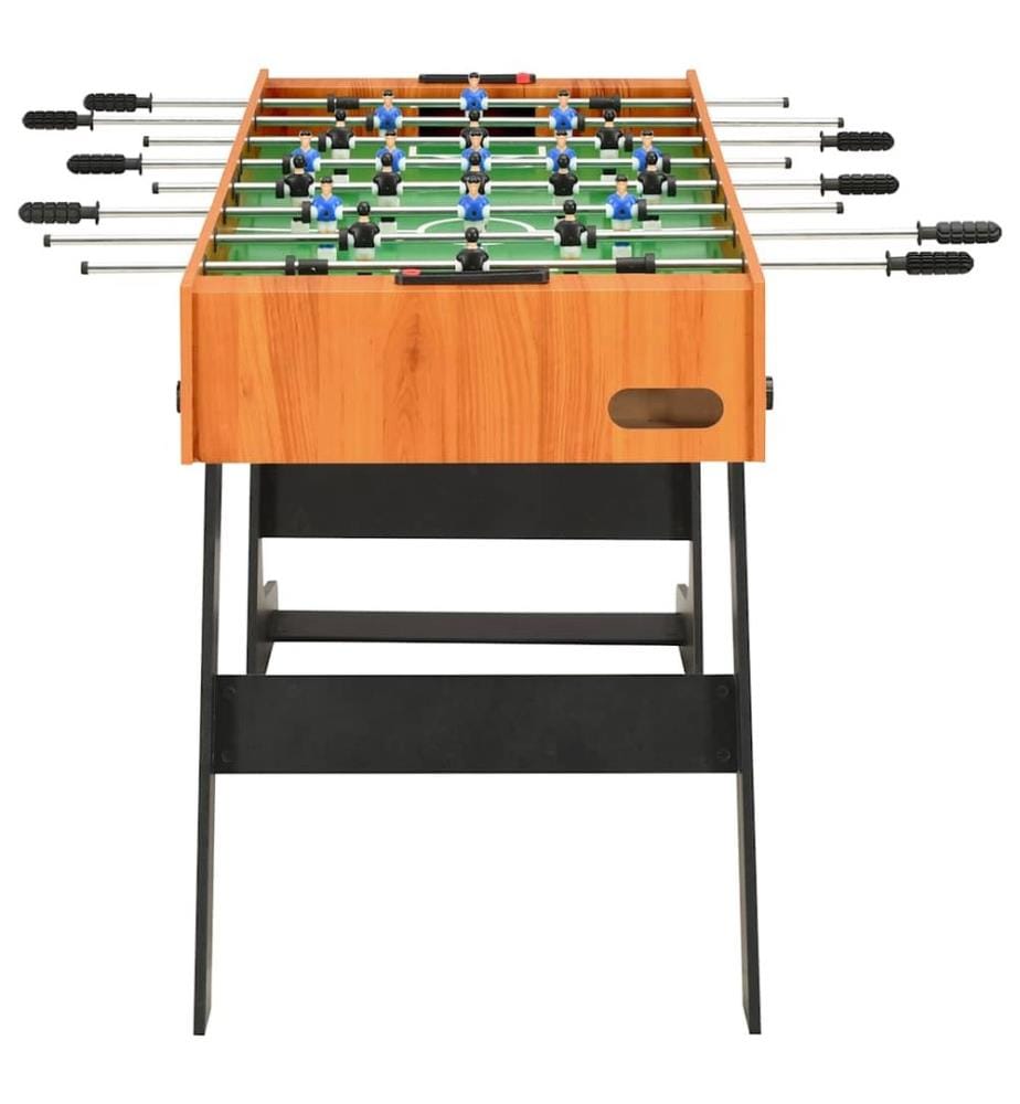 Table de football pliante 121 x 61 x 80 cm Marron clair