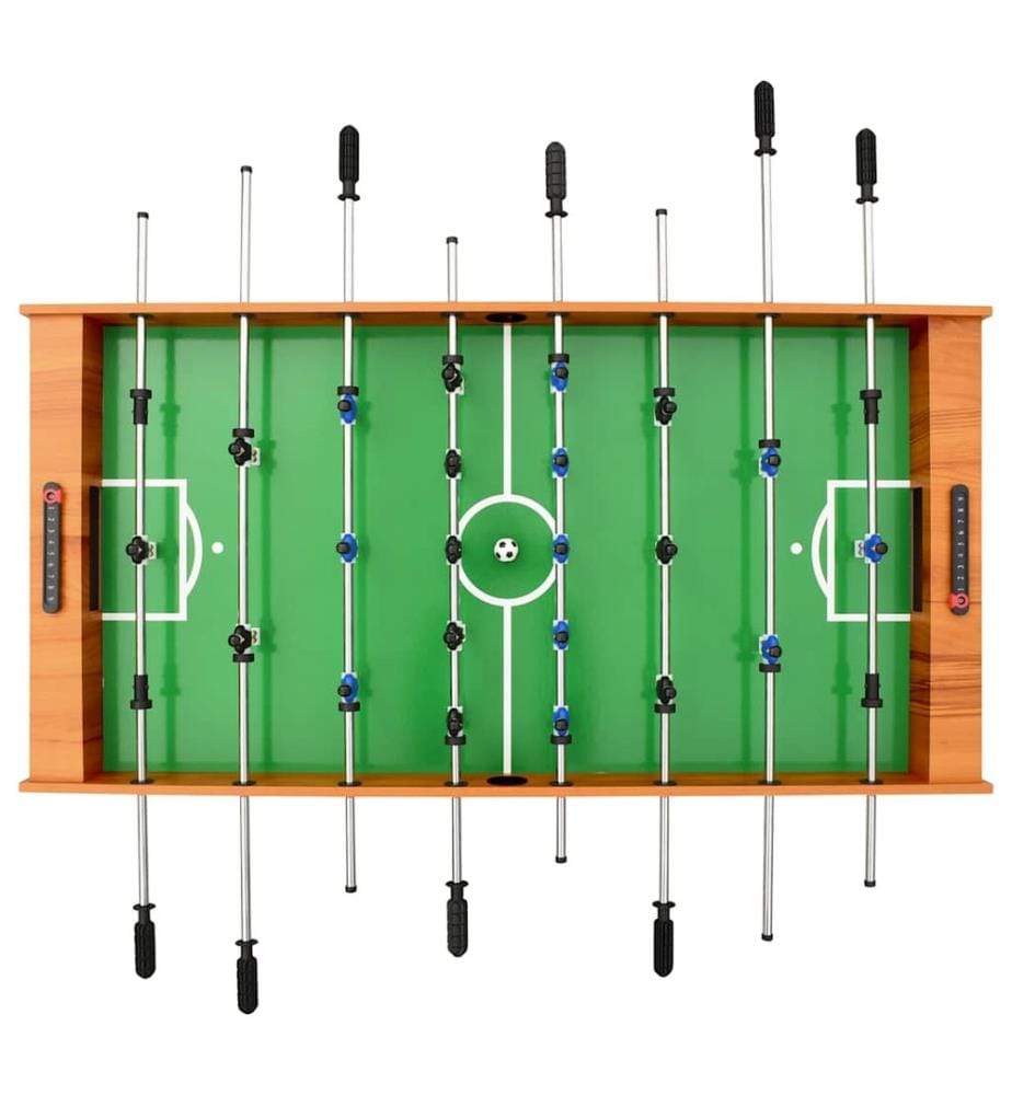 Table de football pliante 121 x 61 x 80 cm Marron clair