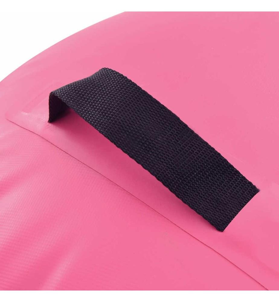 Aufblasbare Gymnastik-Rolle mit Pumpe 100x60 cm PVC Rosa