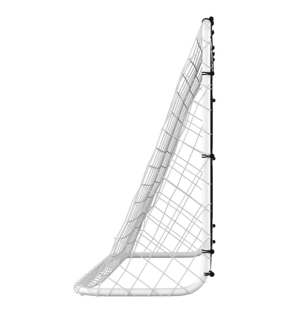 Fussballtor mit Torwand Stahl 184x61x122 cm