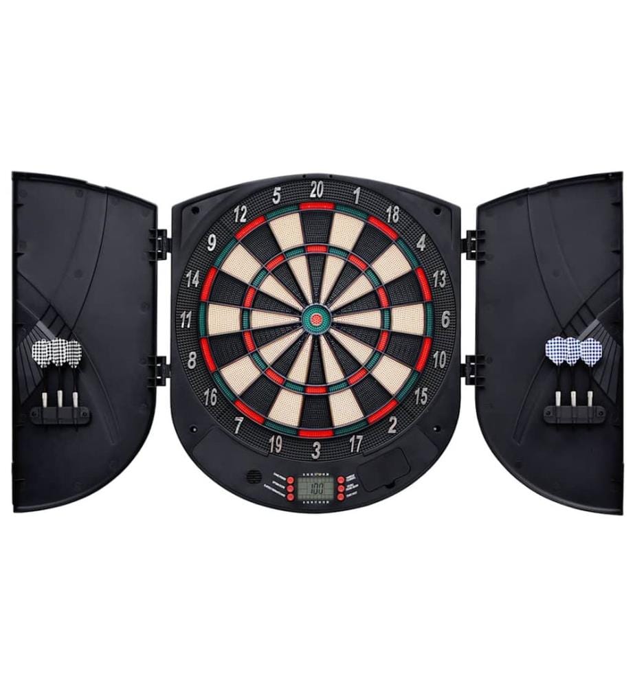 Elektrische Dartscheibe mit Darts Schwarz Polypropylen