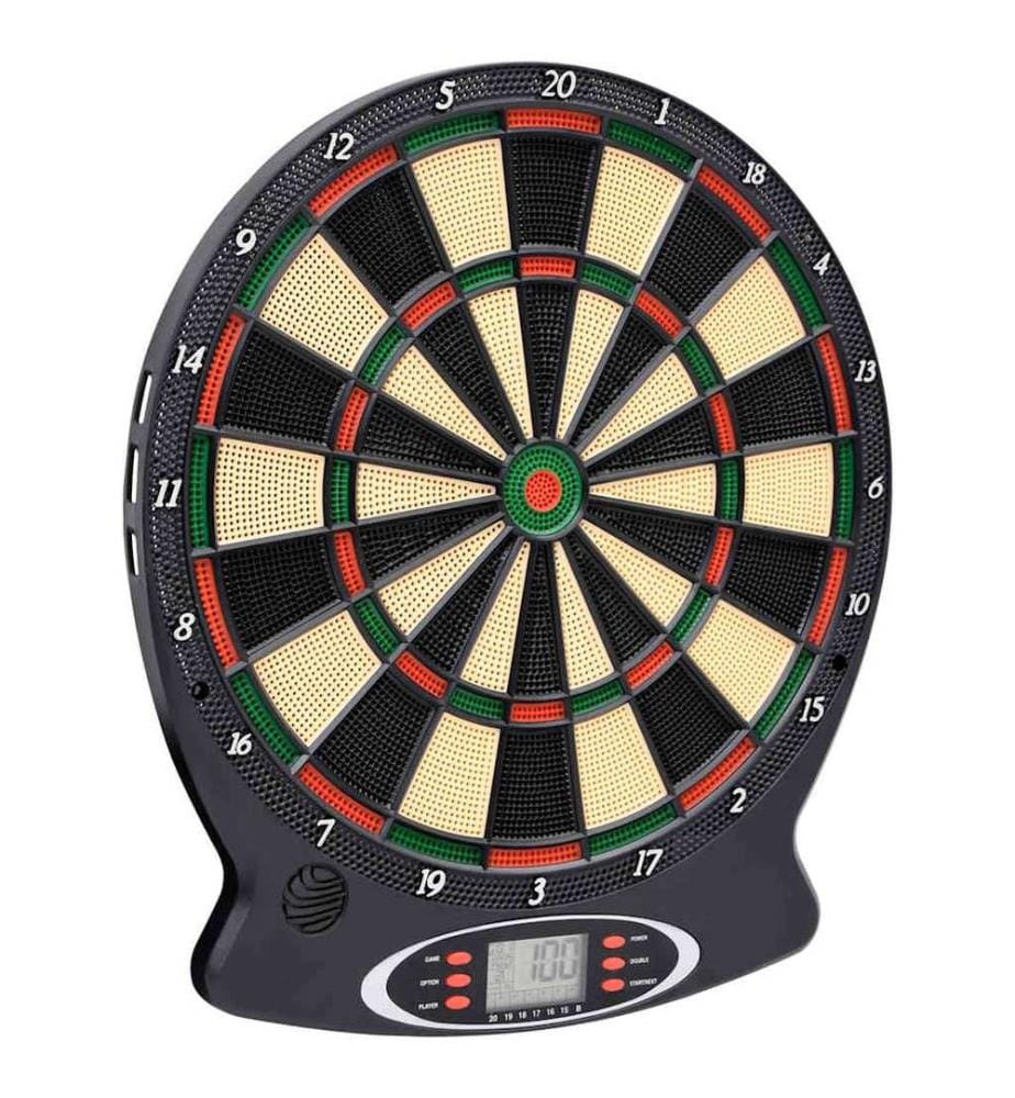 Elektrische Dartscheibe mit Darts Schwarz Polypropylen