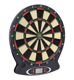 Elektrische Dartscheibe mit Darts Schwarz Polypropylen