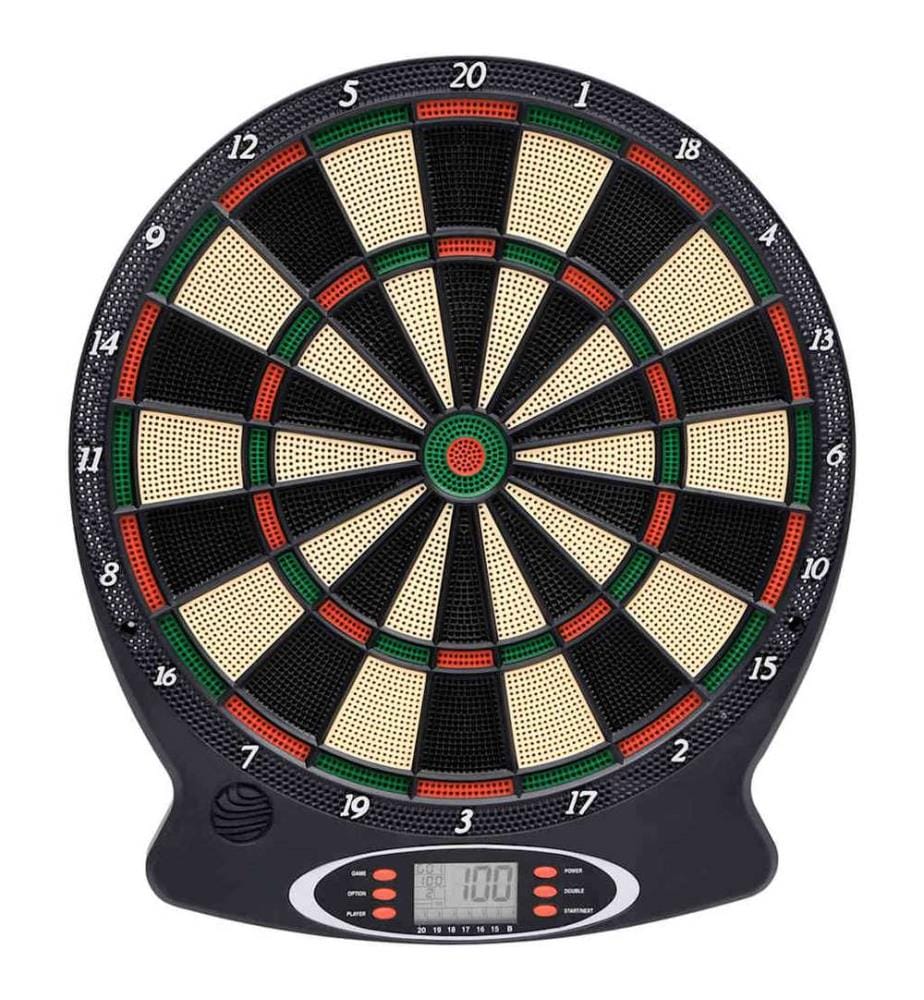 Elektrische Dartscheibe mit Darts Schwarz Polypropylen