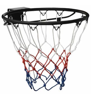 Basketballring Schwarz 45 cm Stahl