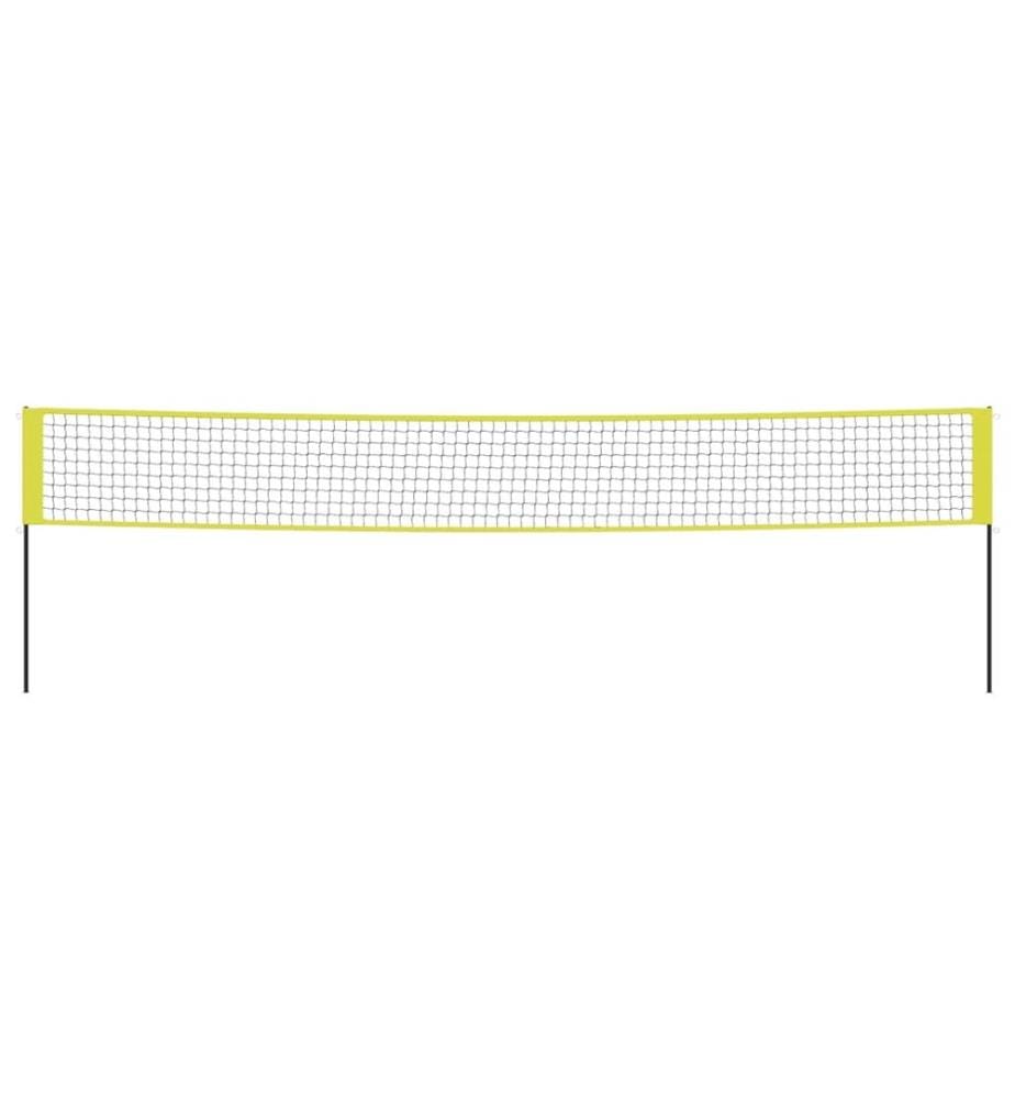 Filet de volley-ball jaune et noir 823x244 cm PE tissu