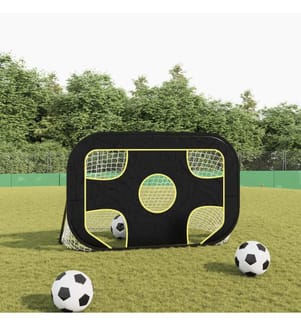 Fussballtor mit Torwand 120x80x80 cm Polyester