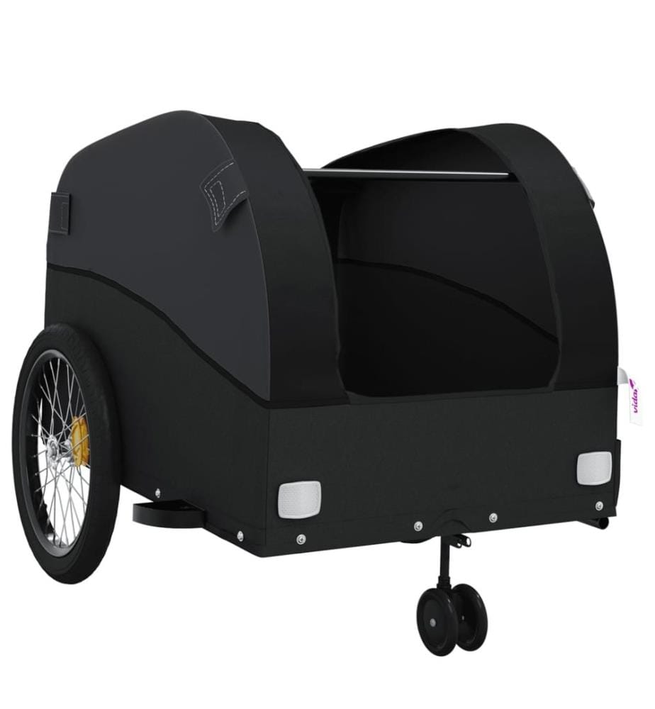 Remorque de vélo noir 45 kg fer