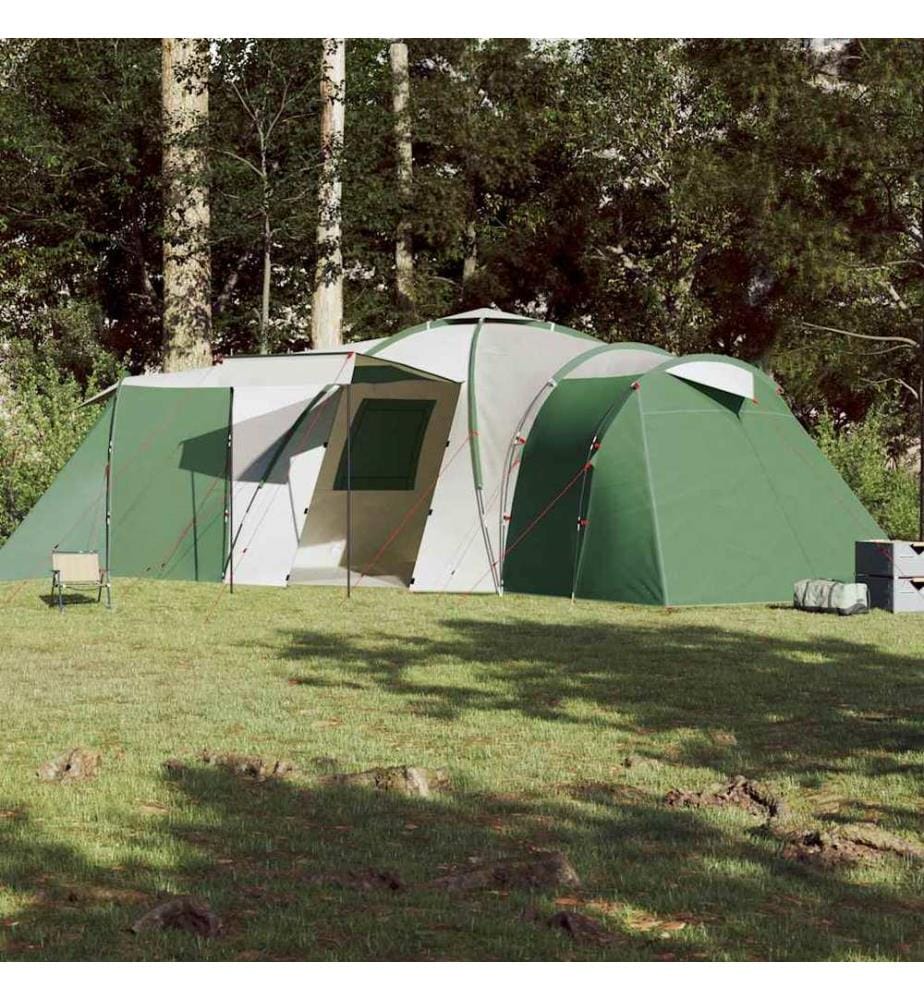 Tente familiale à dôme 12 personnes vert imperméable