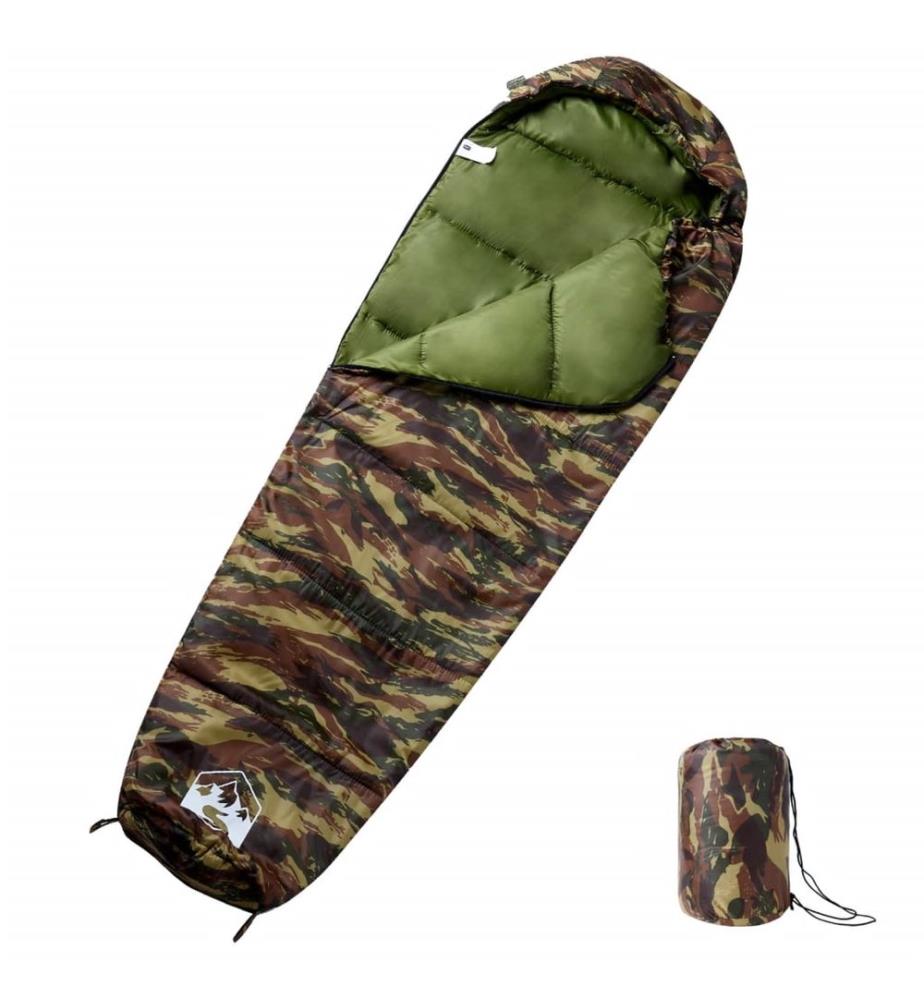 Mumienschlafsack für Erwachsene Camping 3 Jahreszeiten