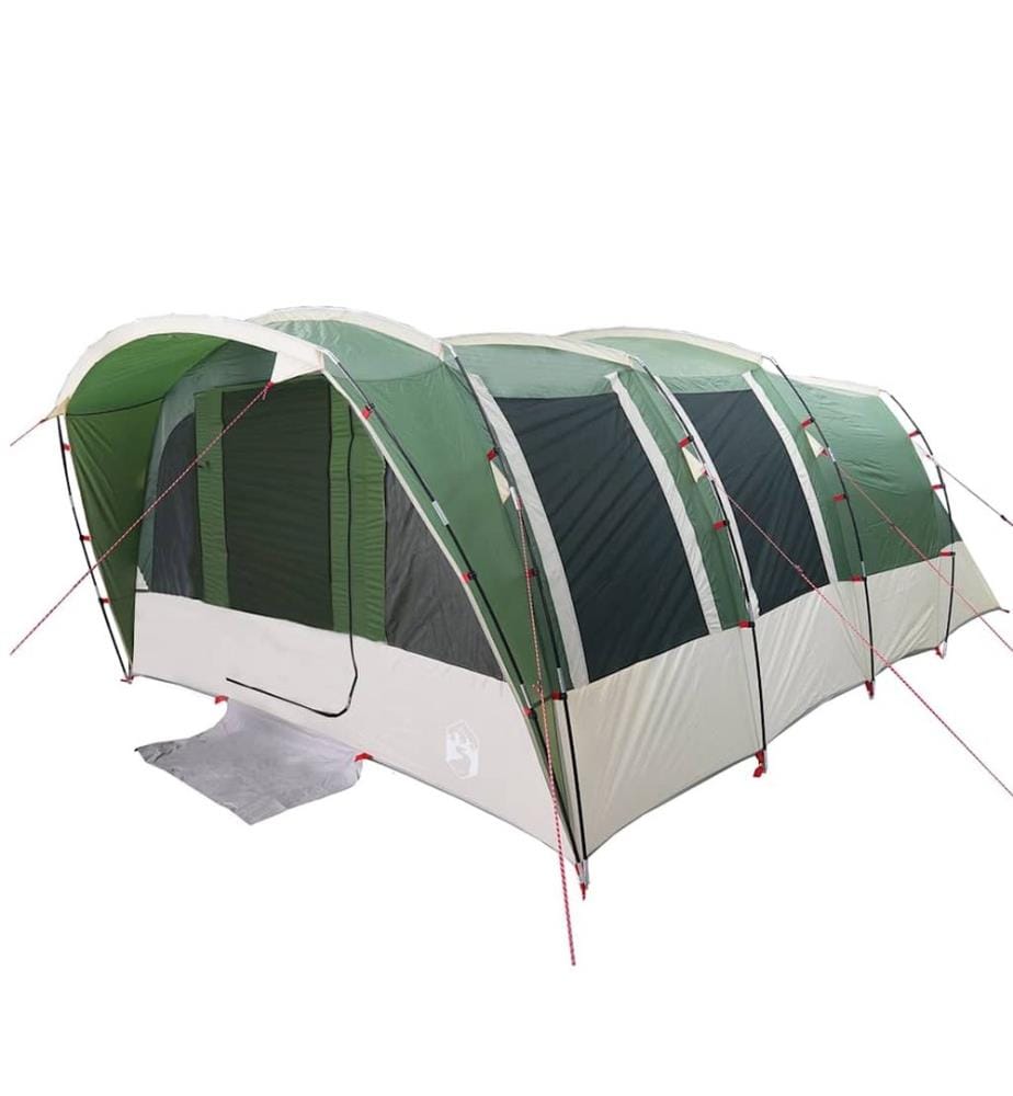 Tente familiale tunnel 8 personnes vert imperméable