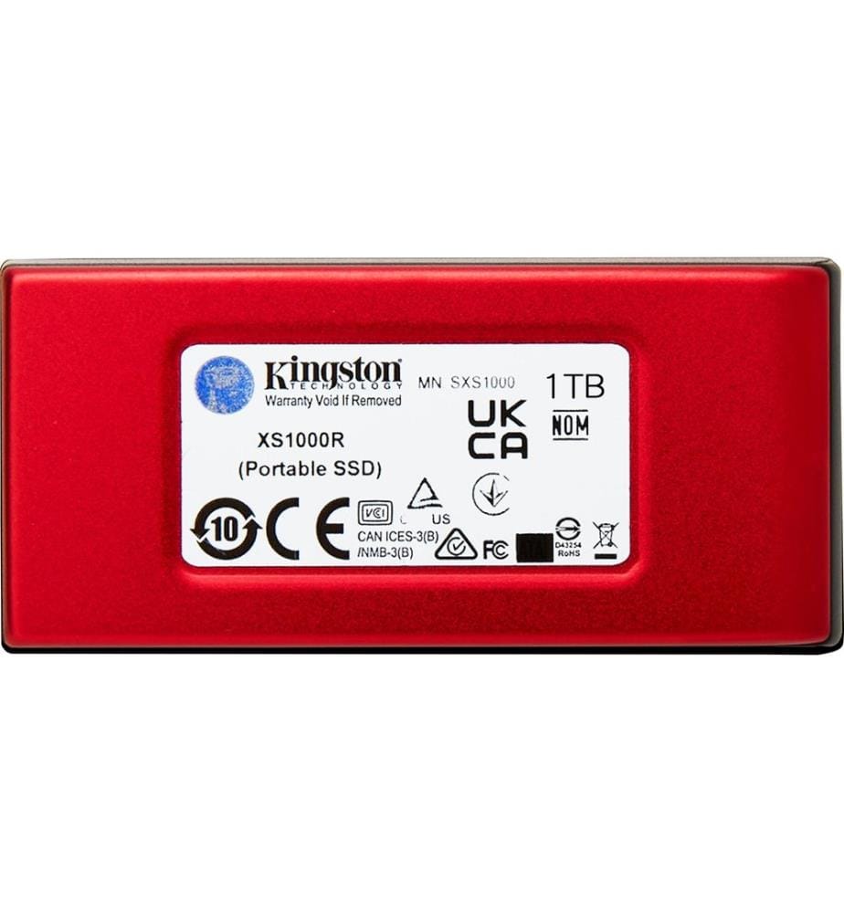 KINGSTON - Externe SSD XS1000 1024 GB, Rot