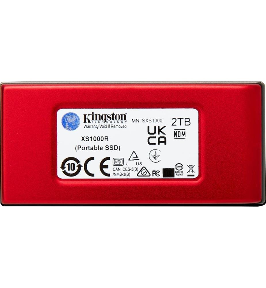 KINGSTON - SSD externe XS1000 2000 GB, Rouge