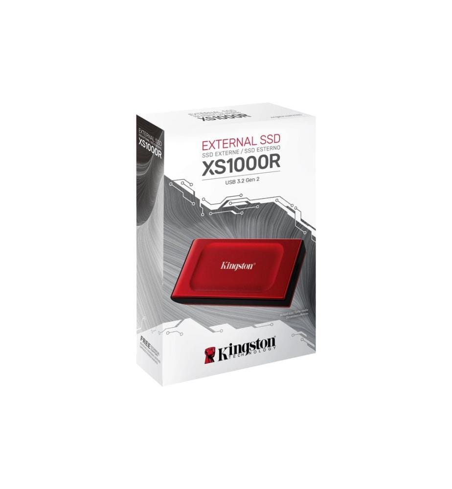 KINGSTON - SSD externe XS1000 2000 GB, Rouge