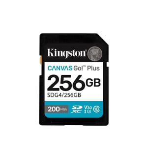 KINGSTON - SDXC-Karte Canvas Go! Plus 256 GB