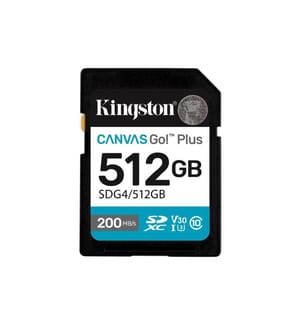 KINGSTON - SDXC-Karte Canvas Go! Plus 512 GB