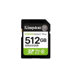 KINGSTON - SDXC-Karte Canvas Select Plus Gen3 512 GB