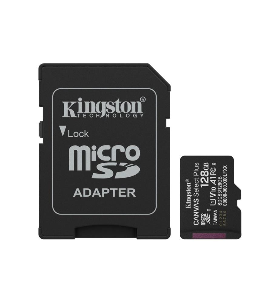 KINGSTON - Carte microSDXC Canvas Select Plus Gen3 128 GB