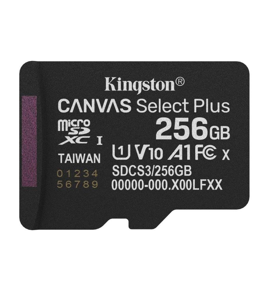 KINGSTON - Carte microSDXC Canvas Select Plus Gen3 256 GB
