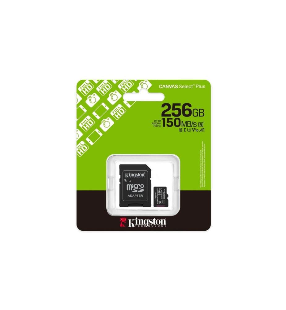 KINGSTON - Carte microSDXC Canvas Select Plus Gen3 256 GB