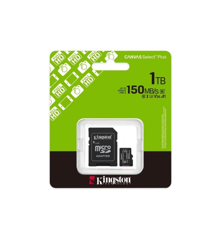 KINGSTON - Carte microSDXC Canvas Select Plus Gen3 1000 GB