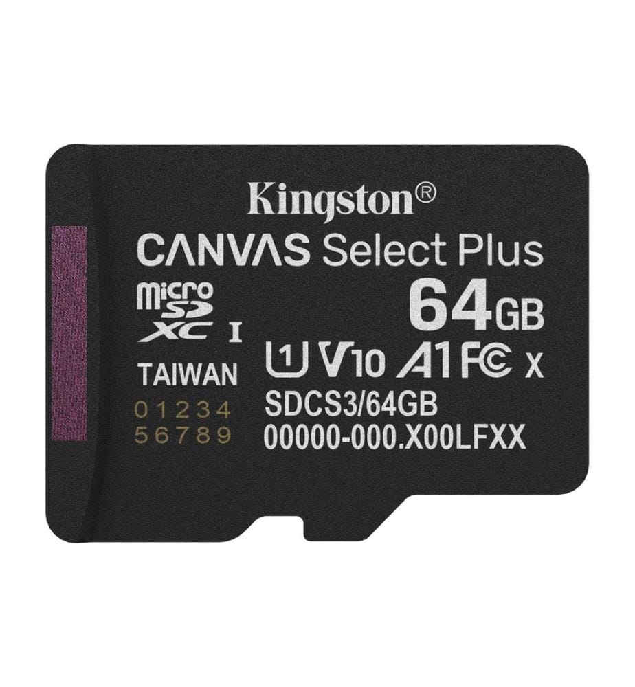 KINGSTON - Carte microSDXC Canvas Select Plus Gen3 64 GB