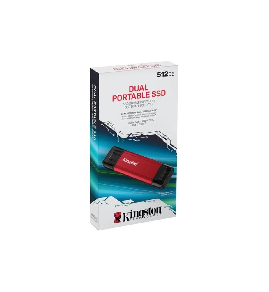 KINGSTON - SSD externe Dual Portable 512 GB