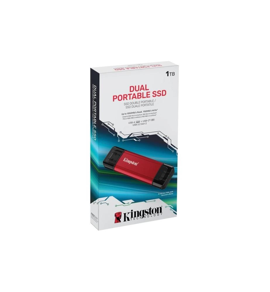 KINGSTON - Externe SSD Dual Portable 1024 GB