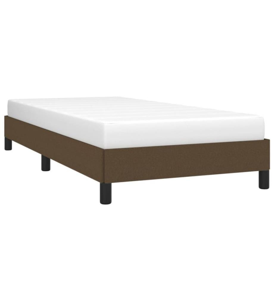 Bettgestell Dunkelbraun 90x200 cm Stoff