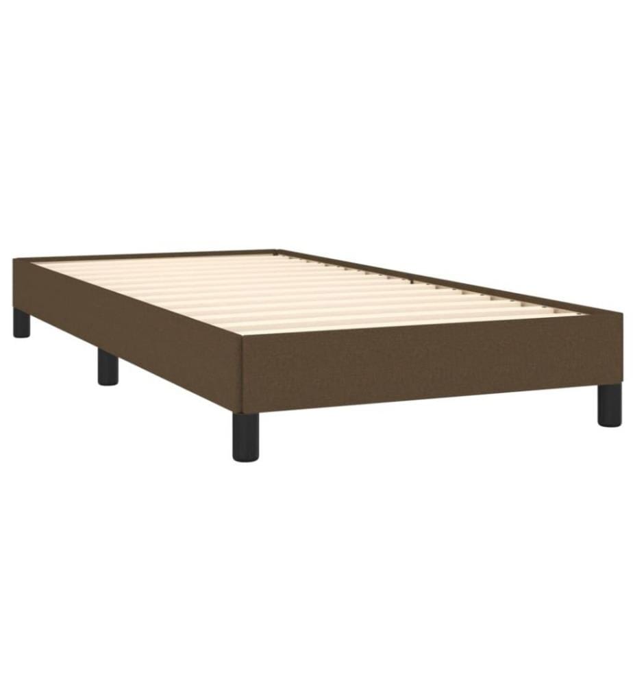 Bettgestell Dunkelbraun 90x200 cm Stoff