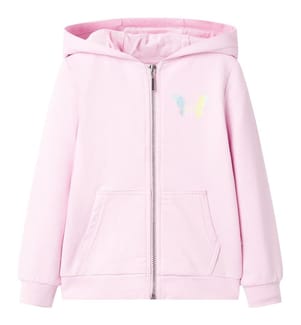 Kinder-Kapuzenpullover Hellrosa 116