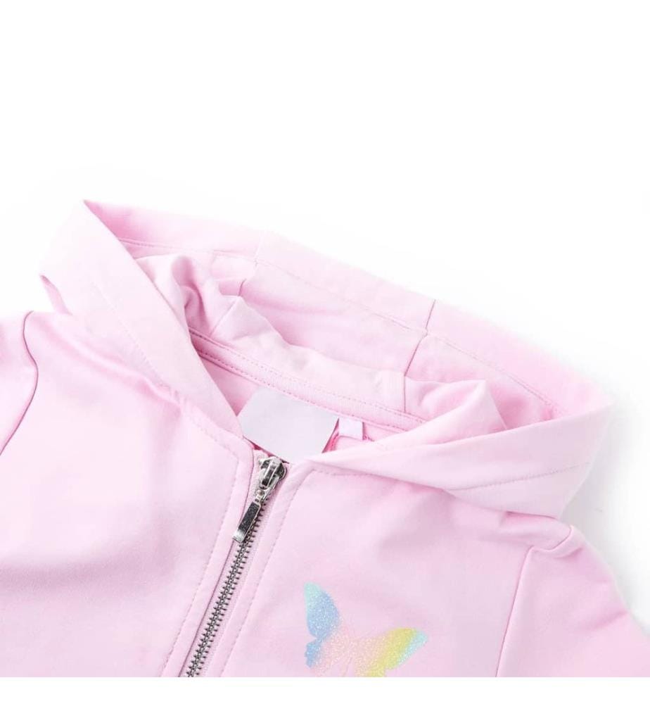 Kinder-Kapuzenpullover Hellrosa 116