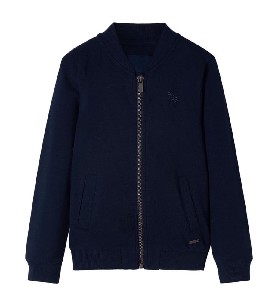 Kinder-Sweatshirt mit Reissverschluss Marineblau 116