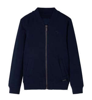 Kinder-Sweatshirt mit Reissverschluss Marineblau 116