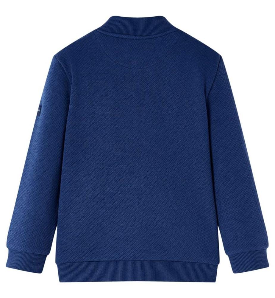 Kinder-Sweatshirt mit Reissverschluss Marineblau 104