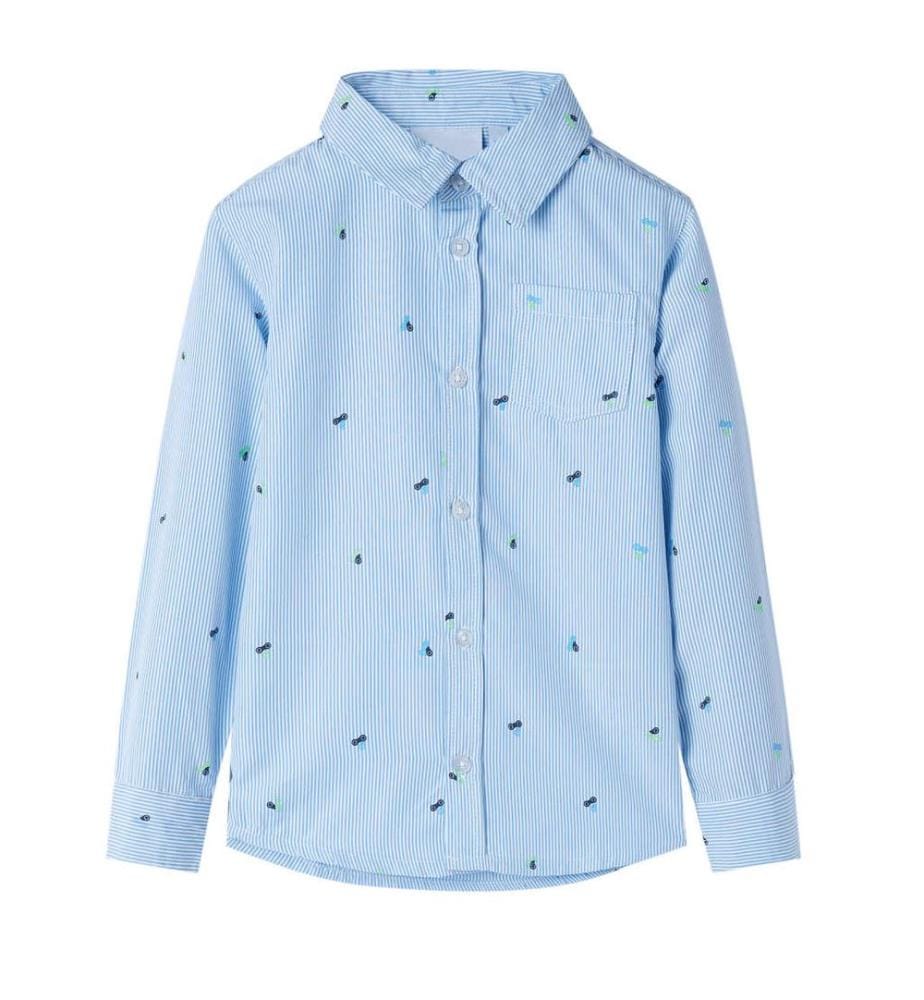 Kinderhemd Hellblau 128
