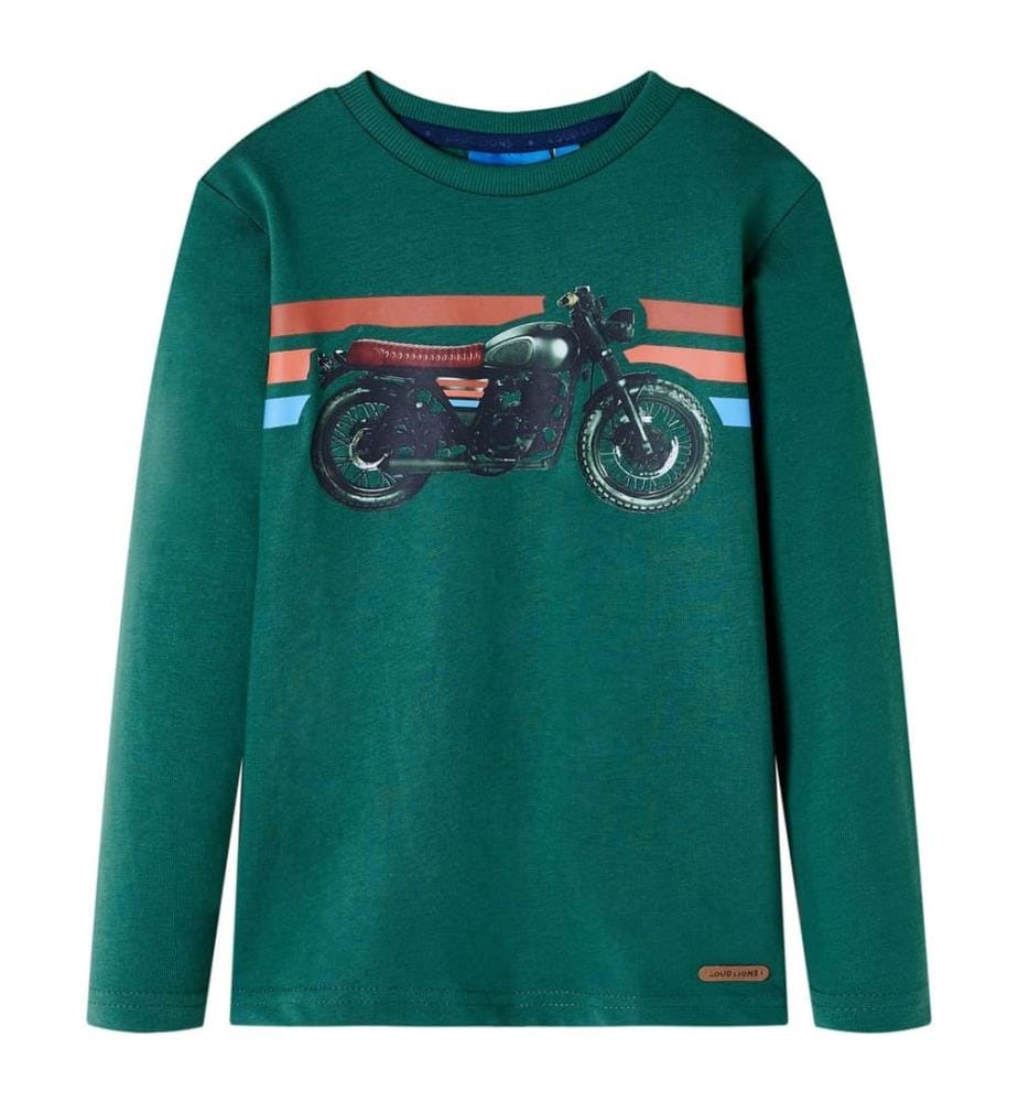Kinder-Langarmshirt Grün 128