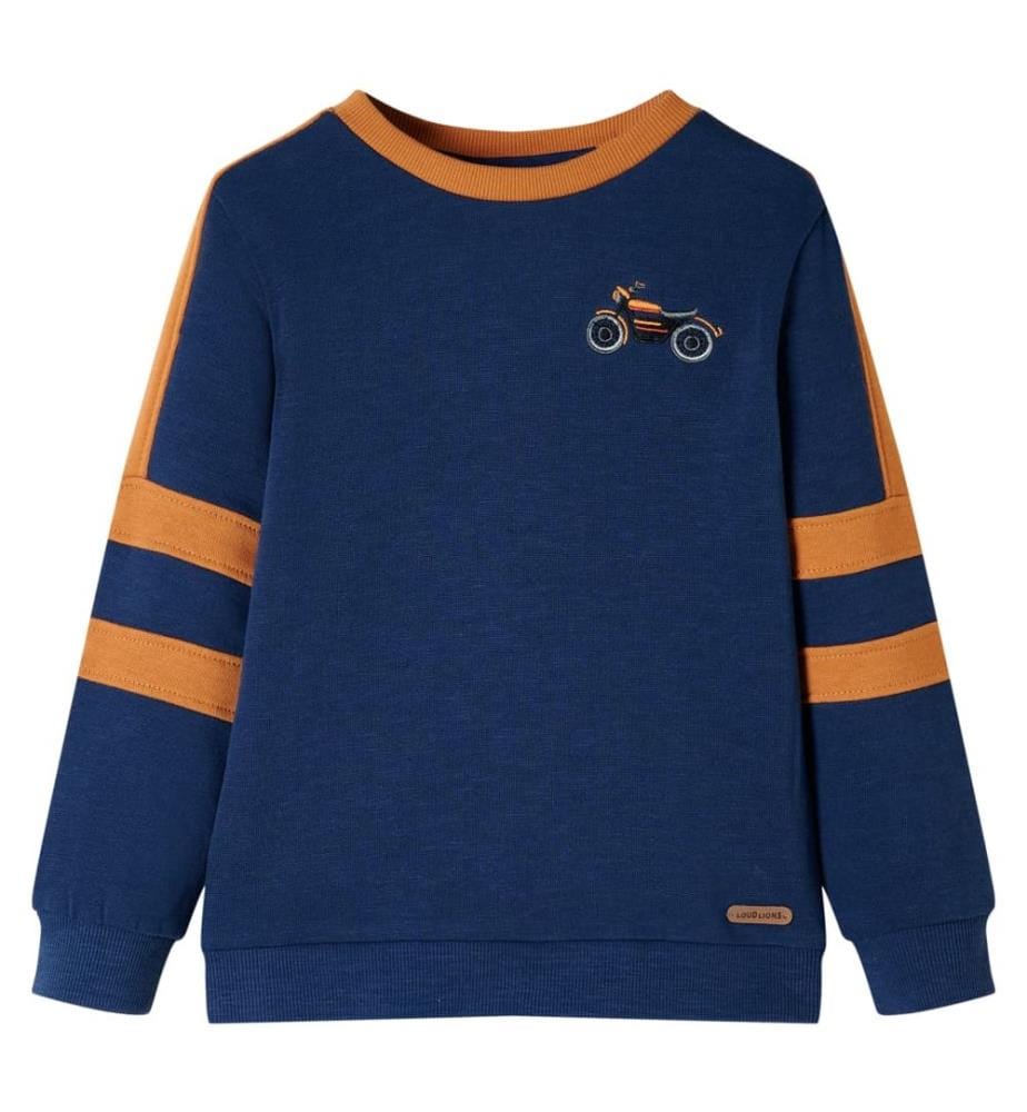 Kinder-Sweatshirt Indigoblau 116