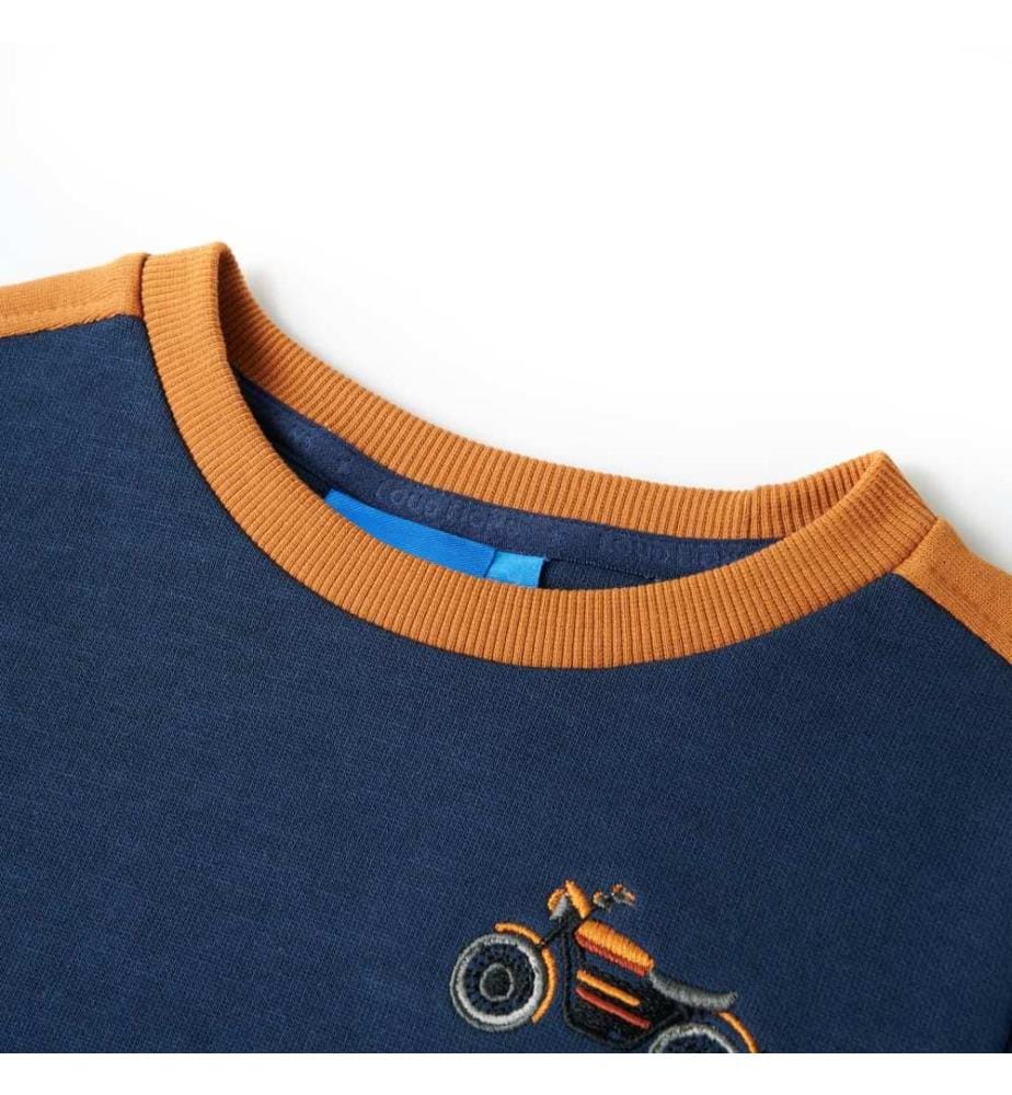 Kinder-Sweatshirt Indigoblau 116