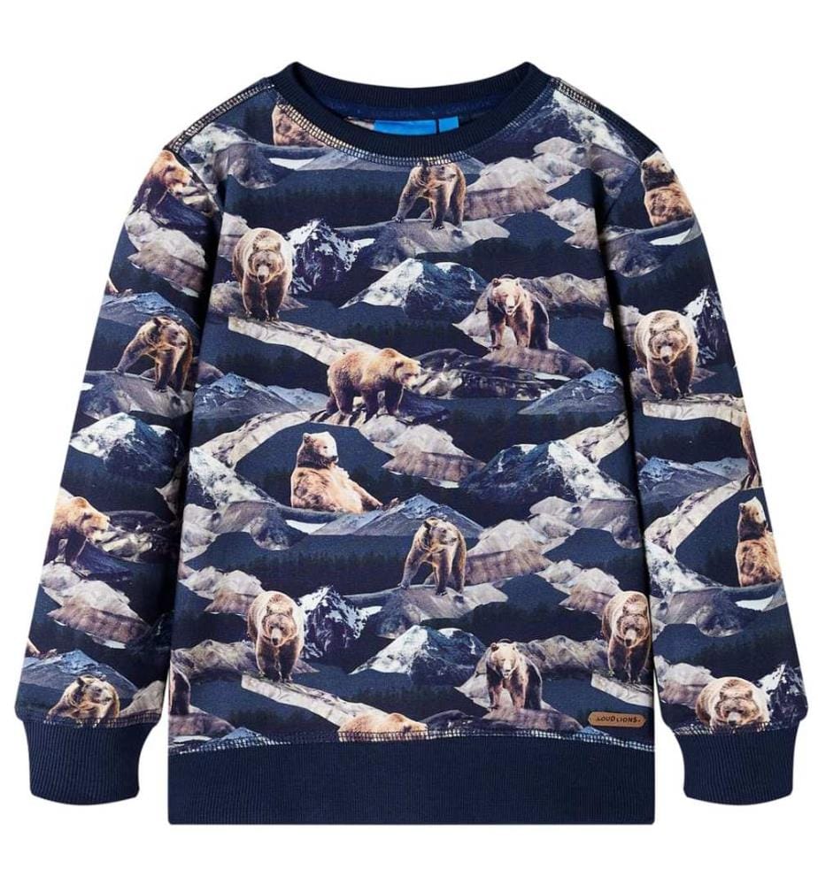 Kinder-Sweatshirt Marineblau 140