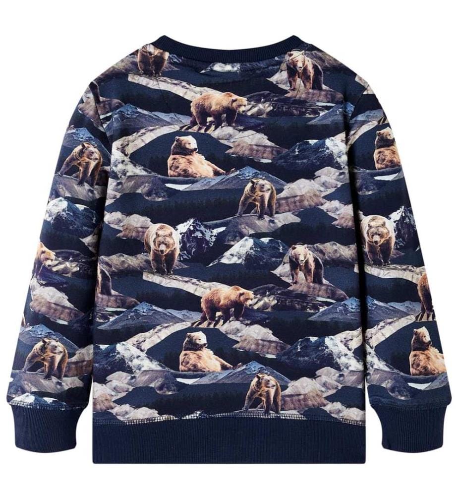 Kinder-Sweatshirt Marineblau 140