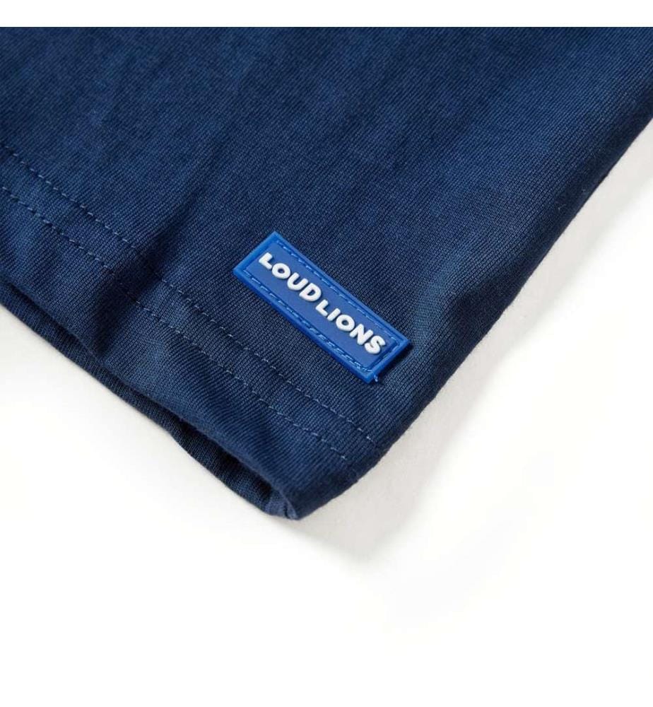 Kinder-Langarmshirt Marineblau 128