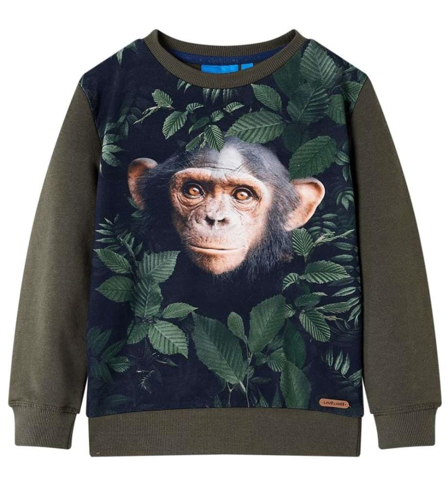Kinder-Sweatshirt Khaki 116