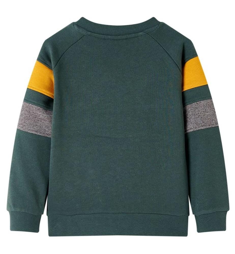 Kinder-Sweatshirt Dunkelgrün 128