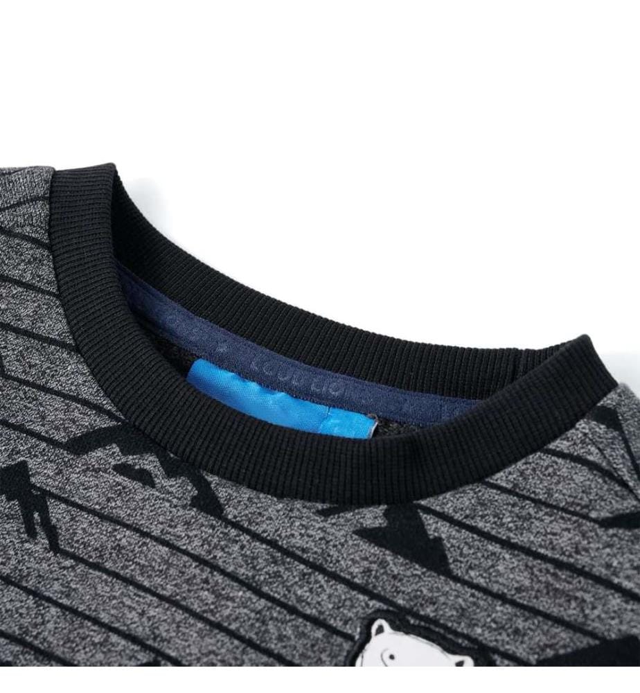 Kinder-Sweatshirt Marineblau Melange 104